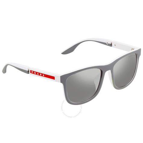 Prada Linea Rossa Polarized Grey Sport Men's Sunglasses PS 